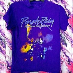 Prince & The Revolution "Purple Rain" T Shirt Small Men's Short Sleeve Purple